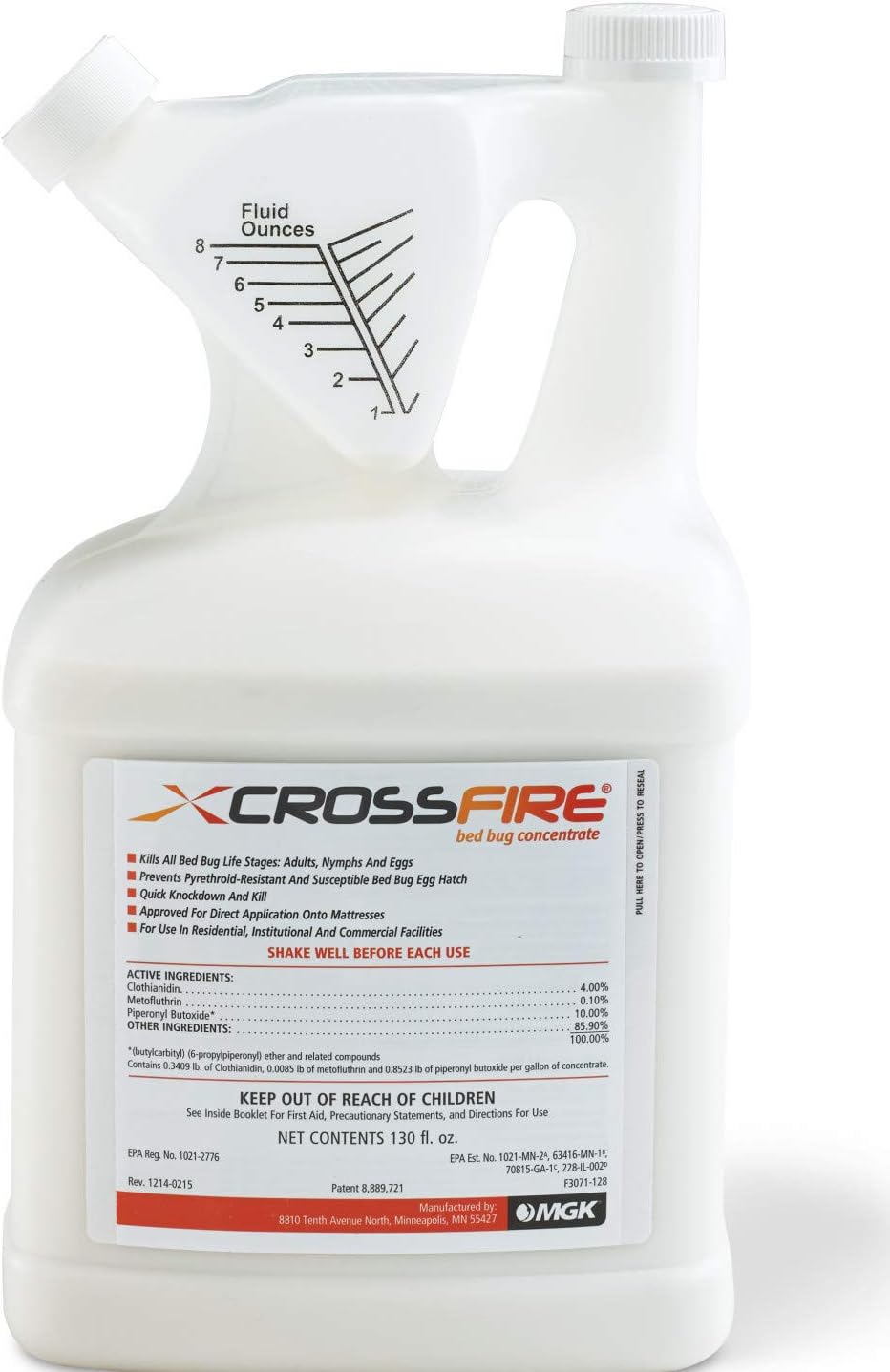 CrossFire Bed Bug Concentrate — 130 oz